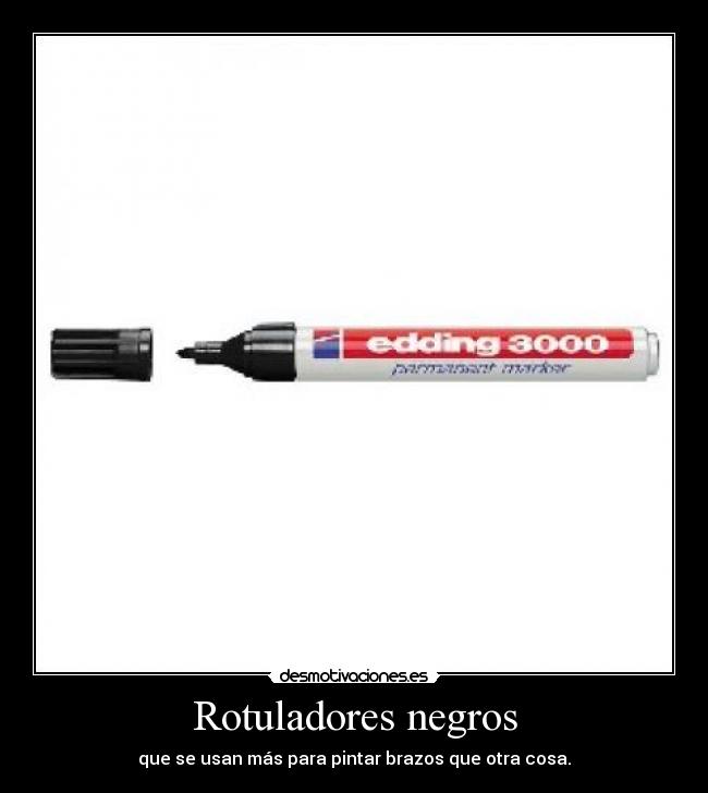 Rotuladores negros - 