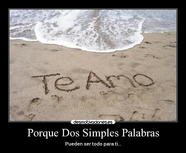 Porque Dos Simples Palabras - 