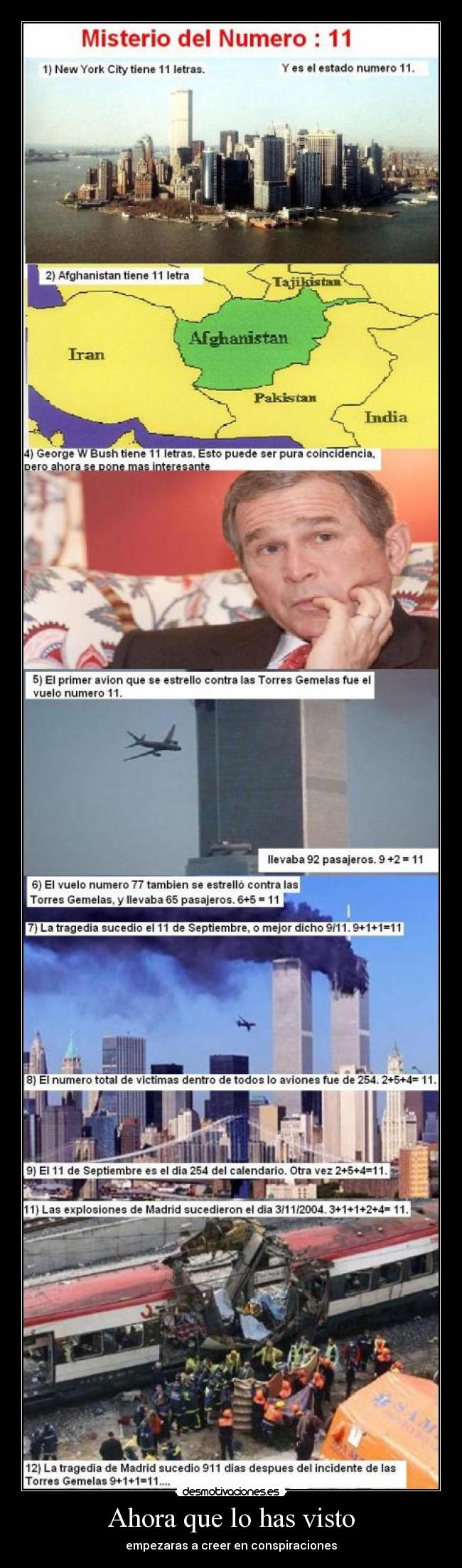 carteles ahora has visto cconspiraciones torres gemelas desmotivaciones