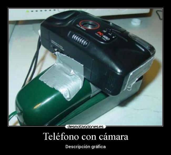 Teléfono con cámara - Descripción gráfica