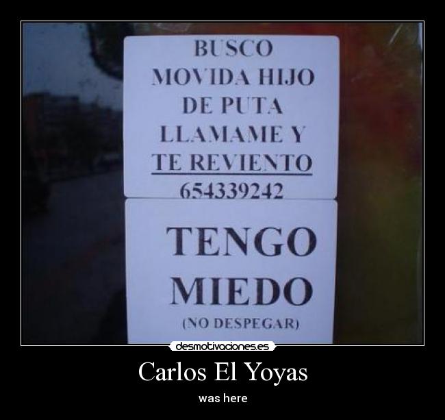 Carlos El Yoyas -
