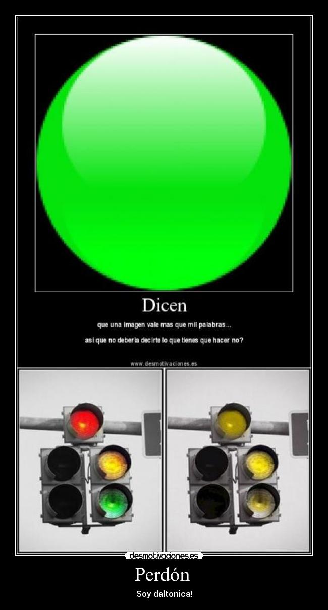 Perdón - Soy daltonica!