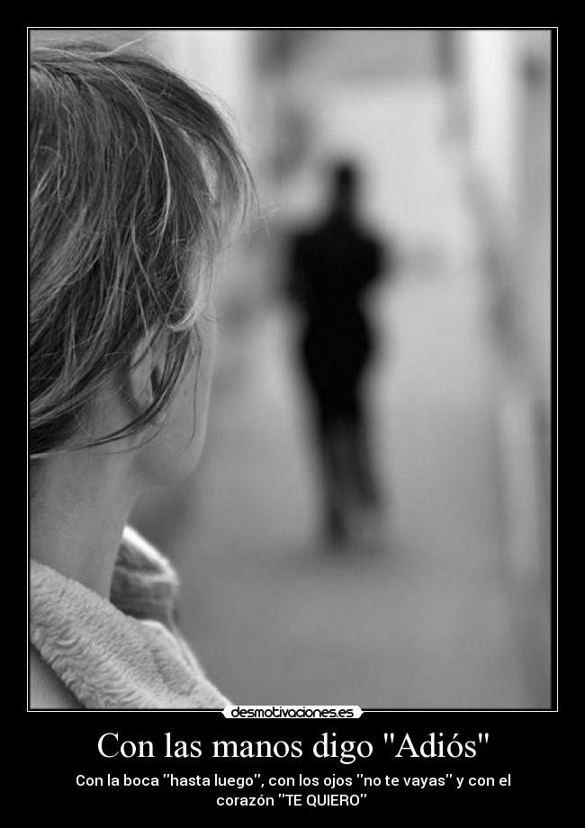 Con las manos digo Adiós - 