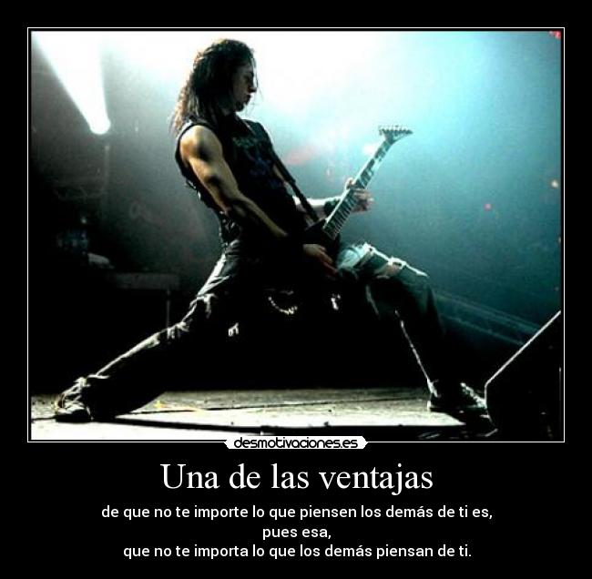 Una de las ventajas -