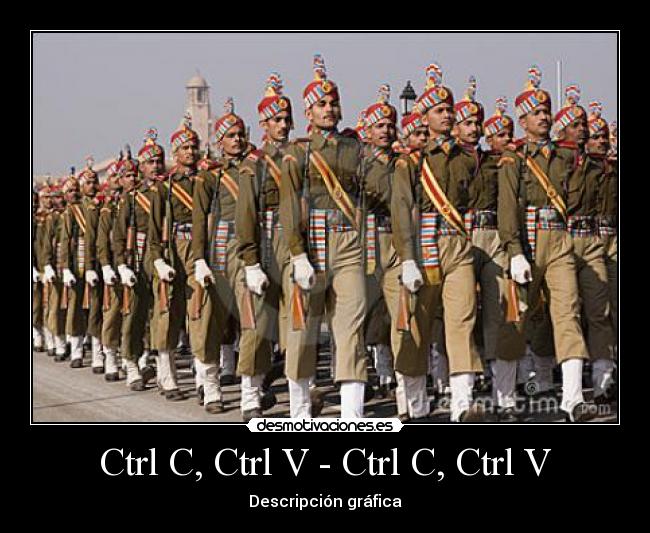 Ctrl C, Ctrl V - Ctrl C, Ctrl V - Descripción gráfica