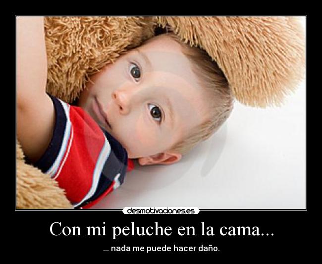 Con mi peluche en la cama... - 