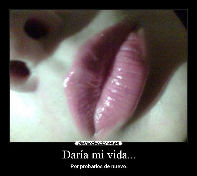 Daría mi vida... -