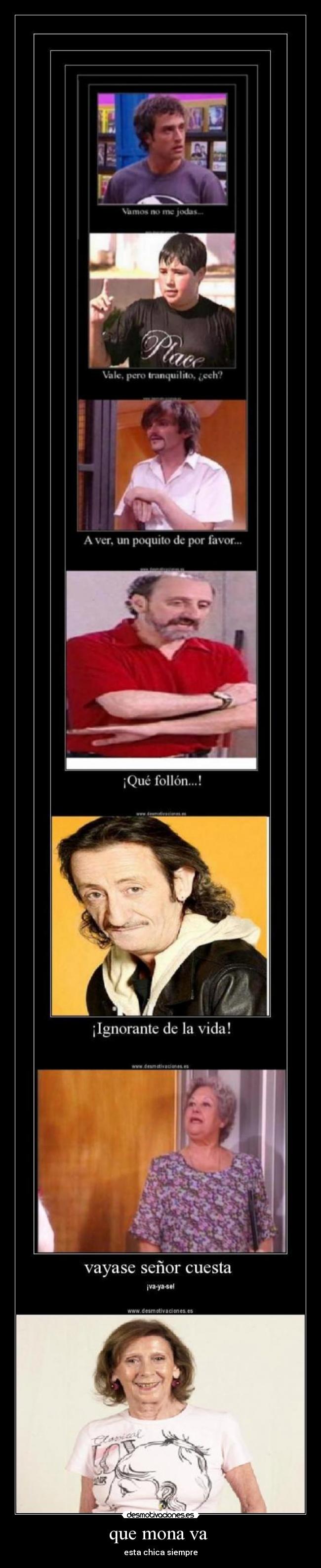 que mona va - esta chica siempre