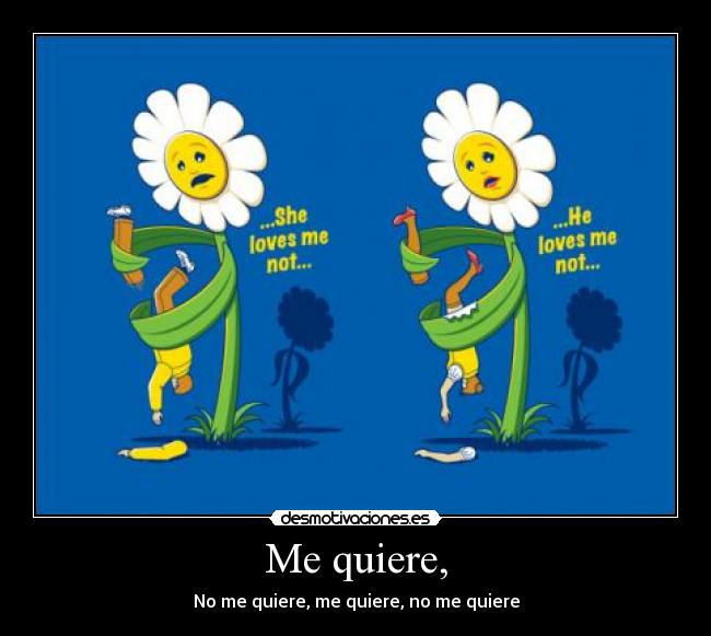 Me quiere, -