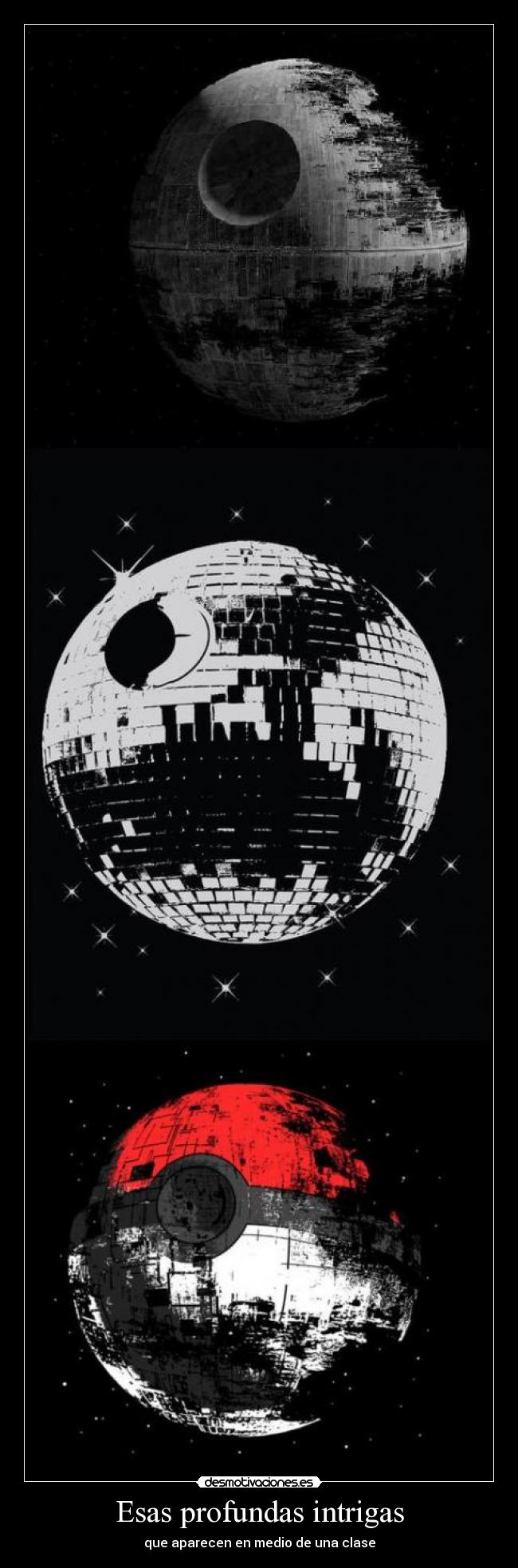 Esas profundas intrigas - que aparecen en medio de una clase