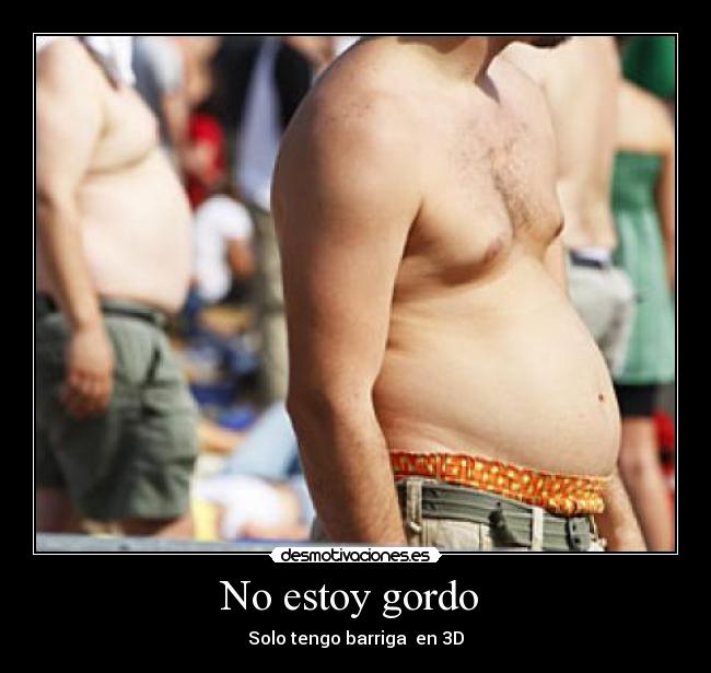 No estoy gordo - Solo tengo barriga en 3D