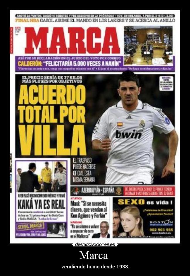 Marca  - vendiendo humo desde 1938.