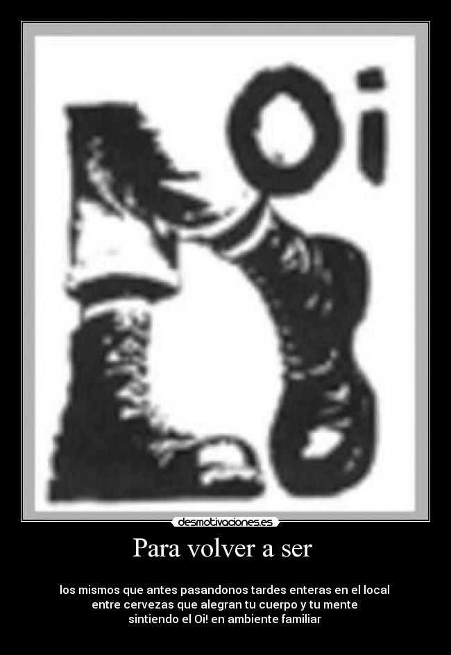 Para volver a ser -