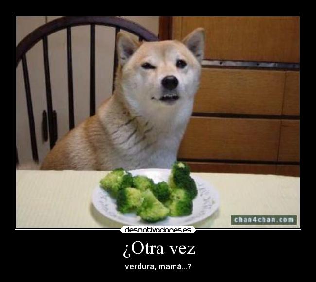 ¿Otra vez - verdura, mamá...?