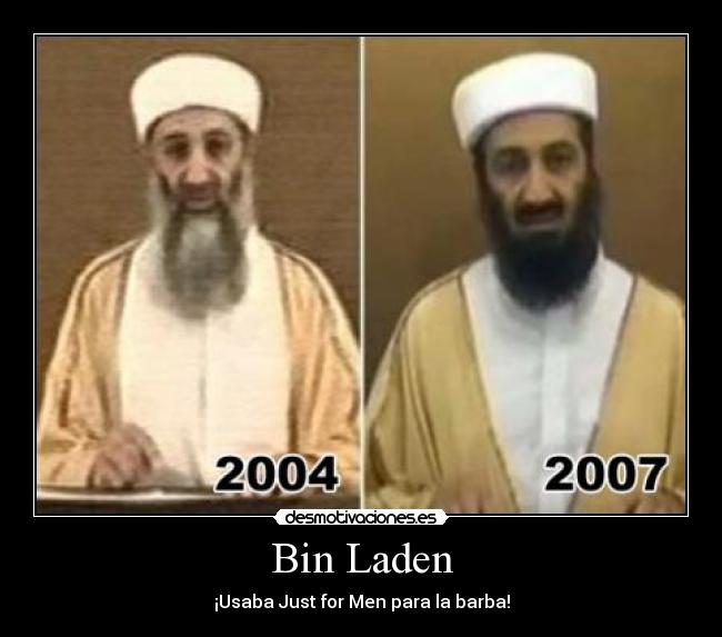 Bin Laden - ¡Usaba Just for Men para la barba!