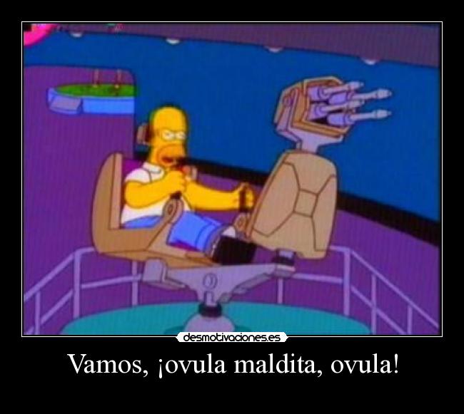 Vamos, ¡ovula maldita, ovula! -