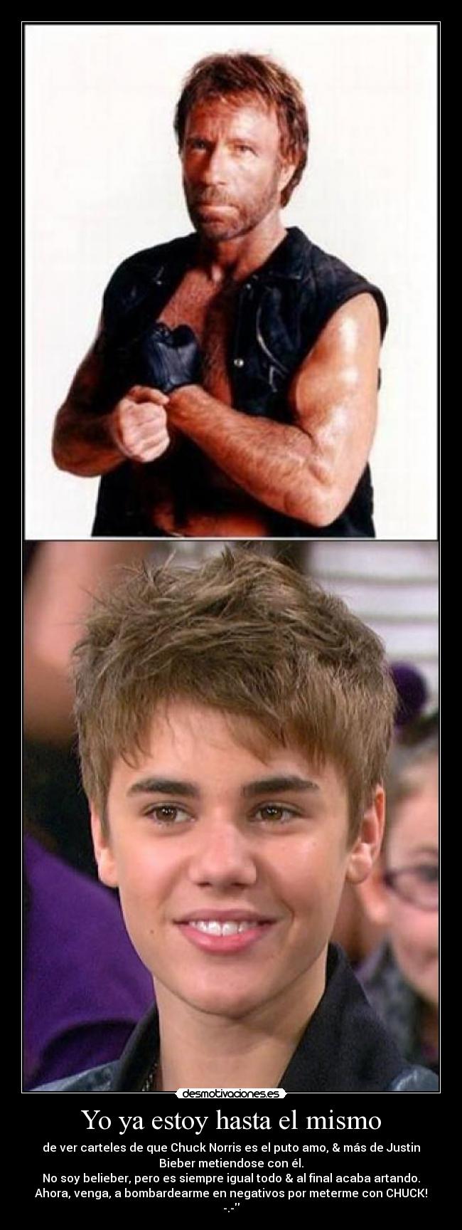 Yo ya estoy hasta el mismo -