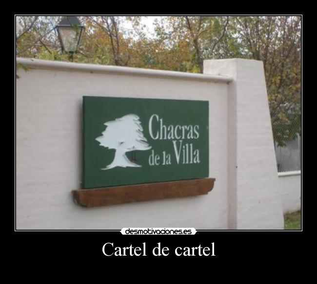 Cartel de cartel - 