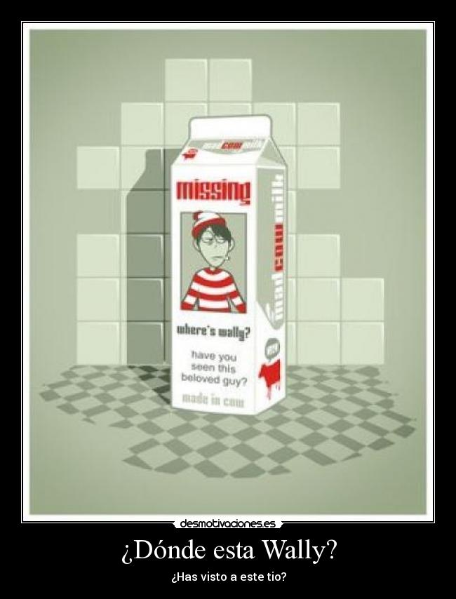 ¿Dónde esta Wally? - ¿Has visto a este tio?