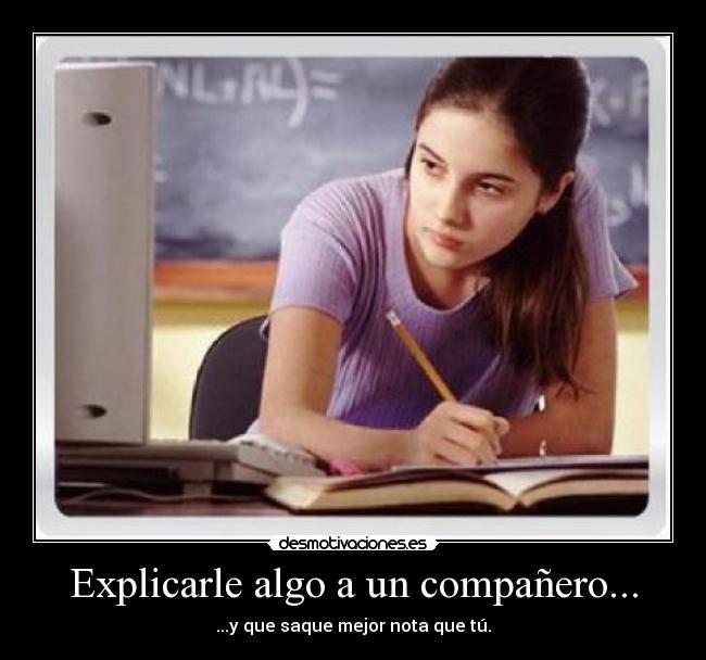 Explicarle algo a un compañero... - 