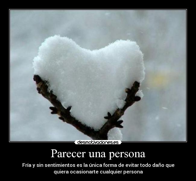 Parecer una persona -