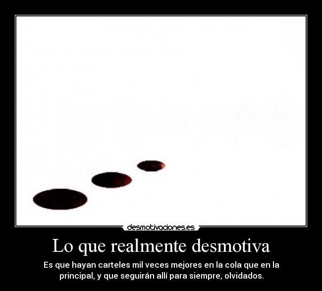 Lo que realmente desmotiva - 
