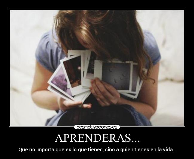 APRENDERAS... -