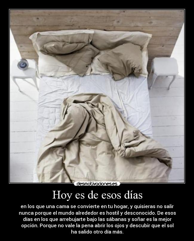 Hoy es de esos días -