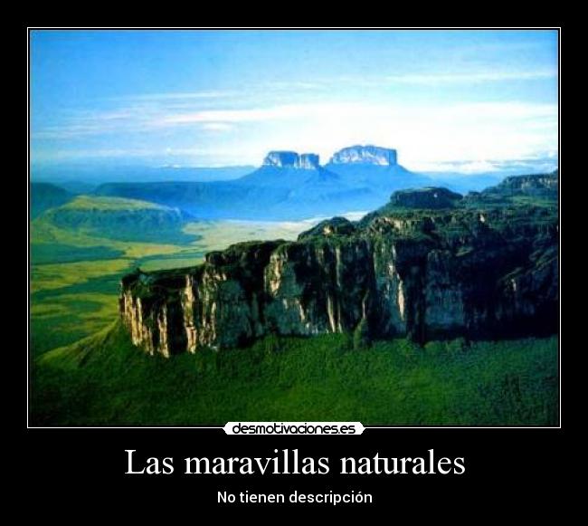 Las maravillas naturales -