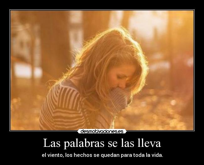 Las palabras se las lleva -