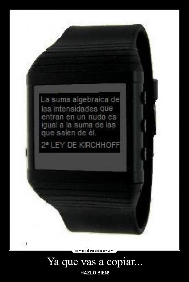 Ya que vas a copiar... - HAZLO BIEN!