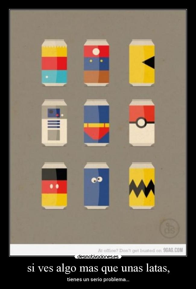 carteles latas desmotivaciones