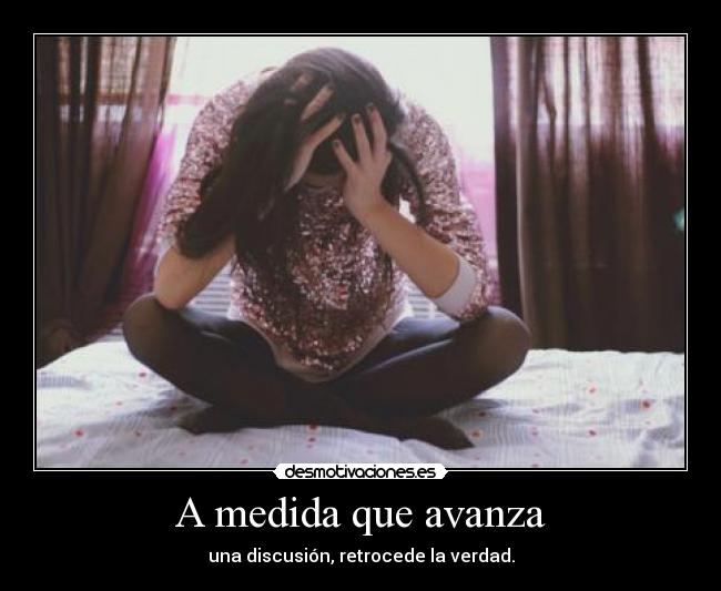 A medida que avanza -