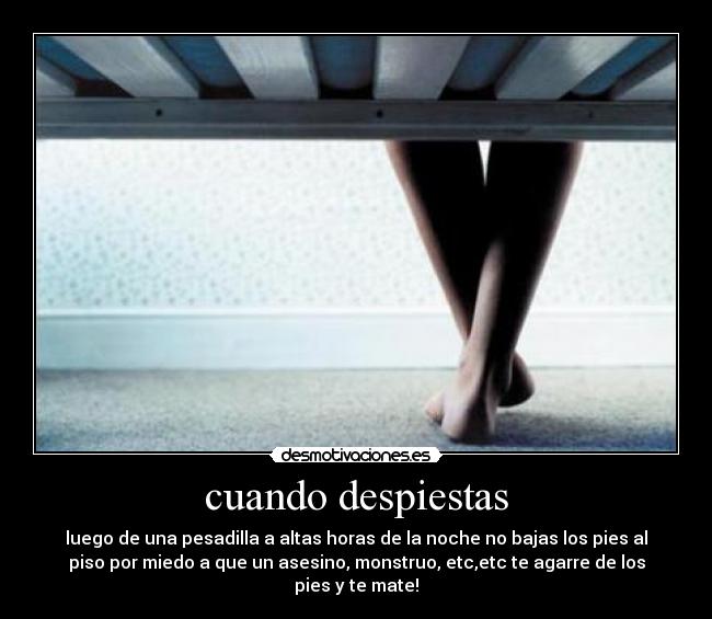 cuando despiestas - 
