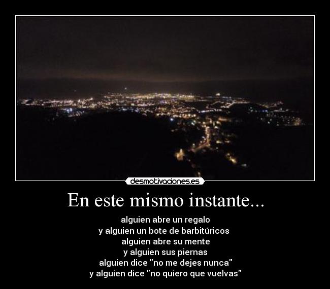 En este mismo instante... - 