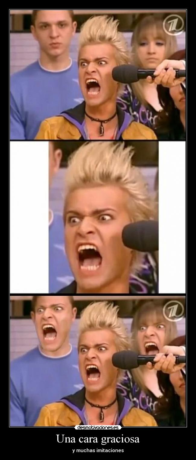 Una cara graciosa - y muchas imitaciones