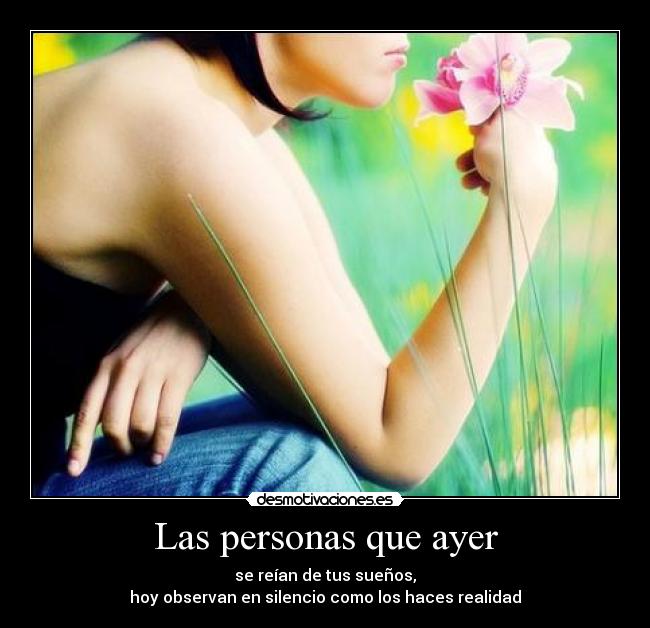 Las personas que ayer -