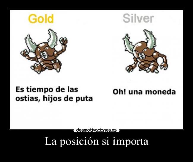 La posición si importa -