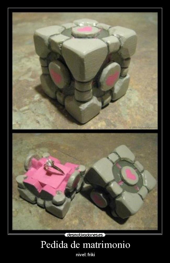 Pedida de matrimonio - nivel: friki