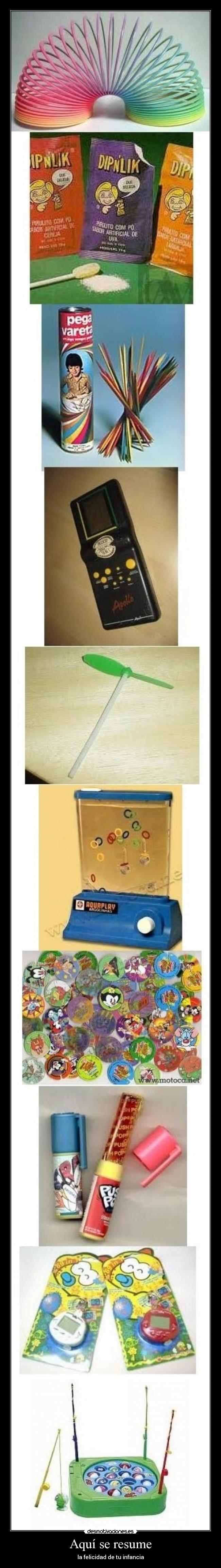 Aquí se resume - la felicidad de tu infancia