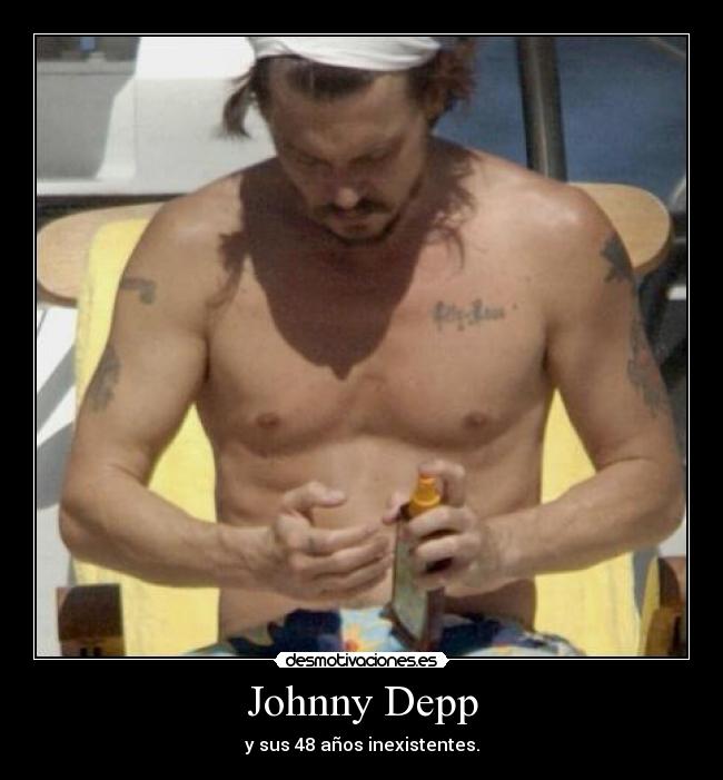 carteles johnny depp joven desmotivaciones