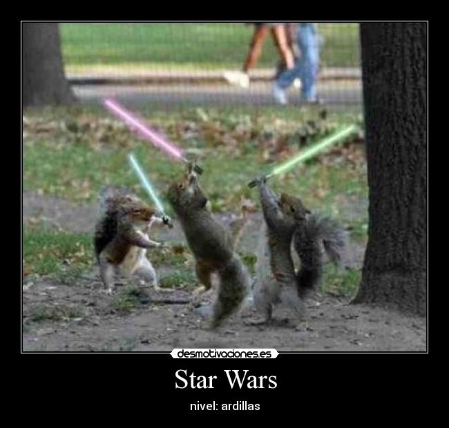 Star Wars - nivel: ardillas
