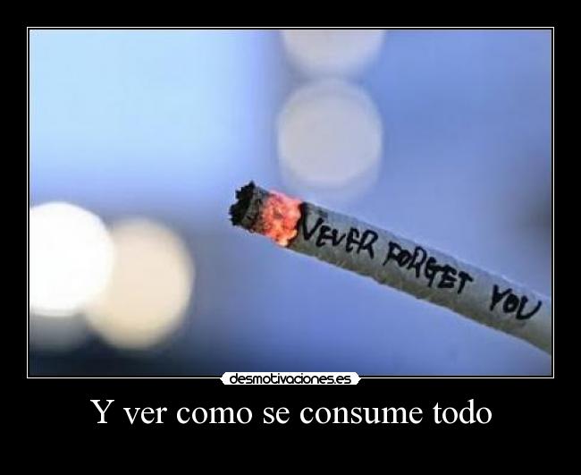 Y ver como se consume todo -