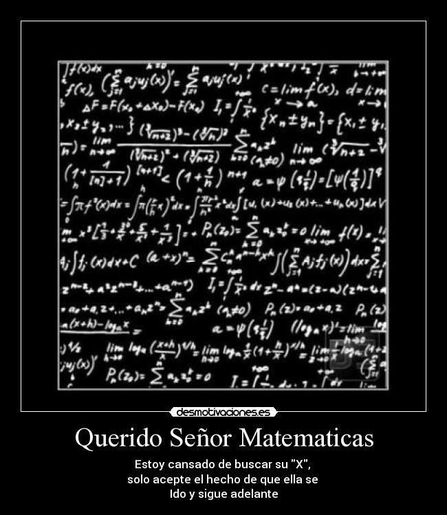 Querido Señor Matematicas - 