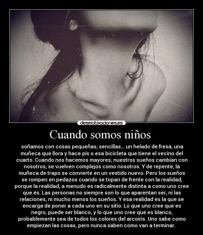 Cuando somos niños -