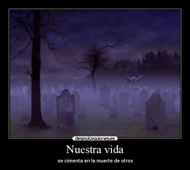 Nuestra vida - se cimenta en la muerte de otros
