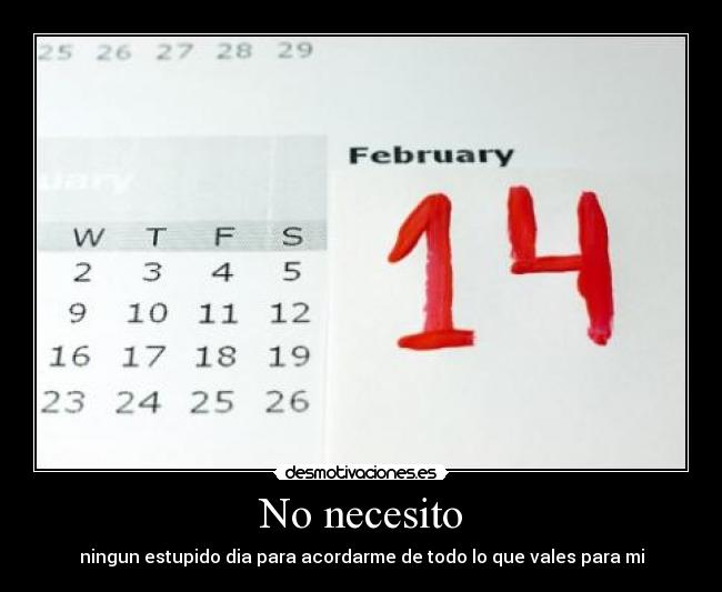 No necesito -