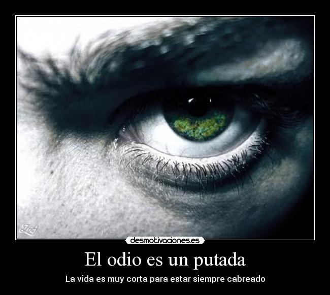 El odio es un putada -