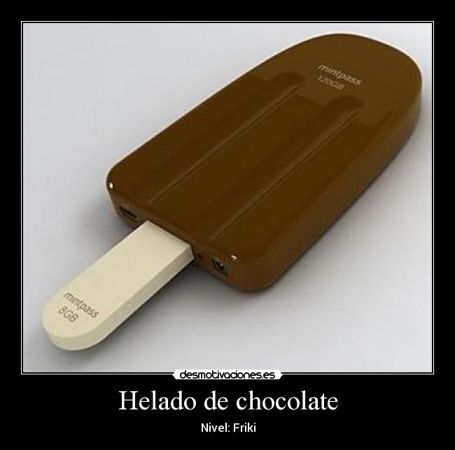 Helado de chocolate -