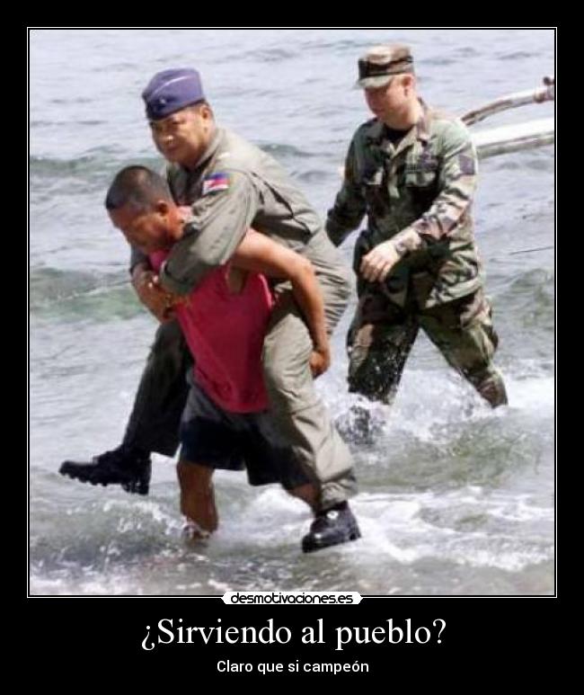 ¿Sirviendo al pueblo? -
